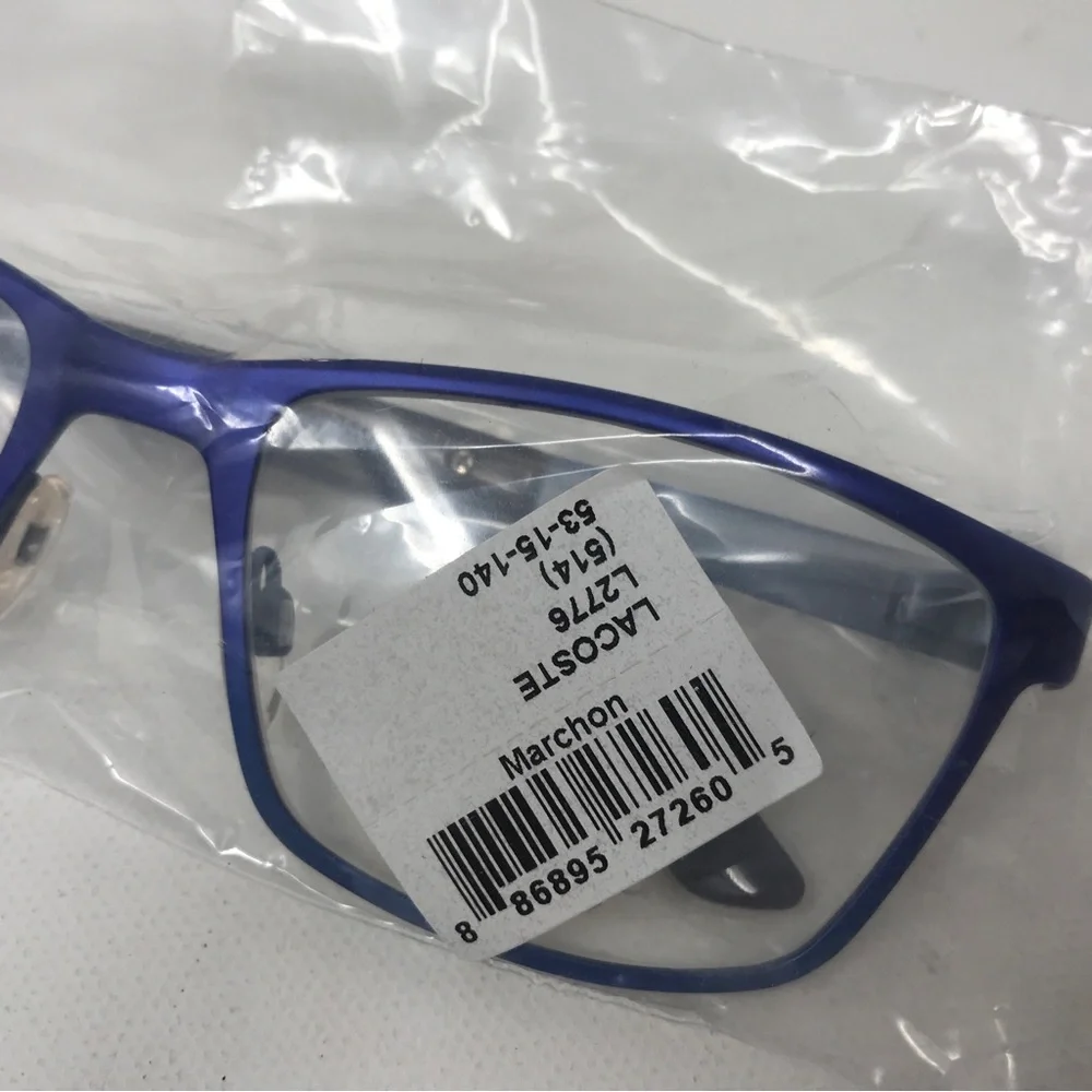 Skaga 2506-U JUVA Rectangle Titanium Glasses, Women's Adult Size - Blue w/Case